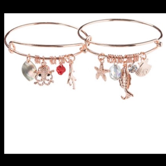 Frankie & Stein Jewelry - Frankie & Stein rose gold sea theme bangle bracele